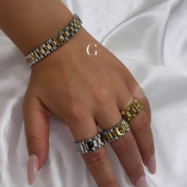 Bracciale “ROLE con iniziale”