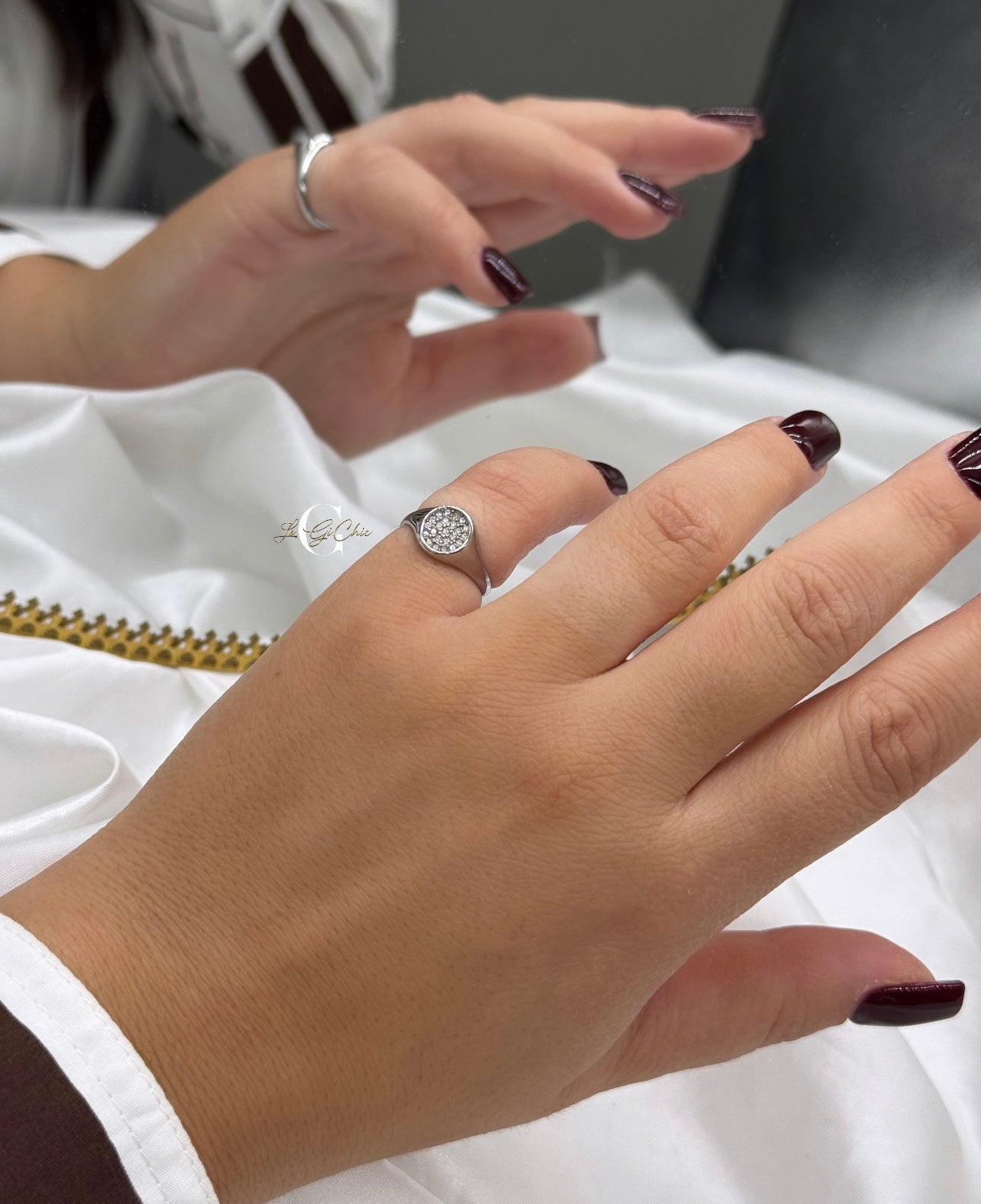 Chevalier “Sigillo tondo con zirconi”