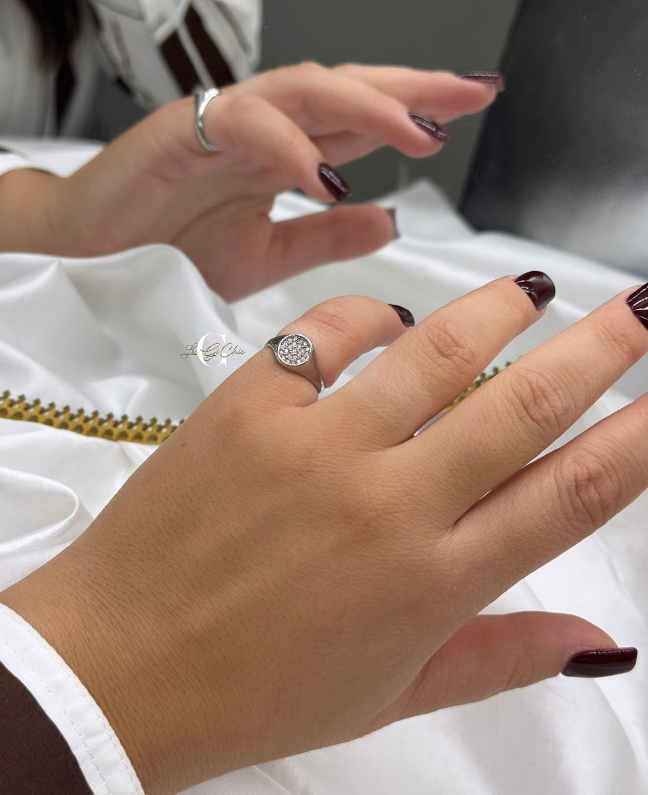 Chevalier “Sigillo tondo con zirconi”