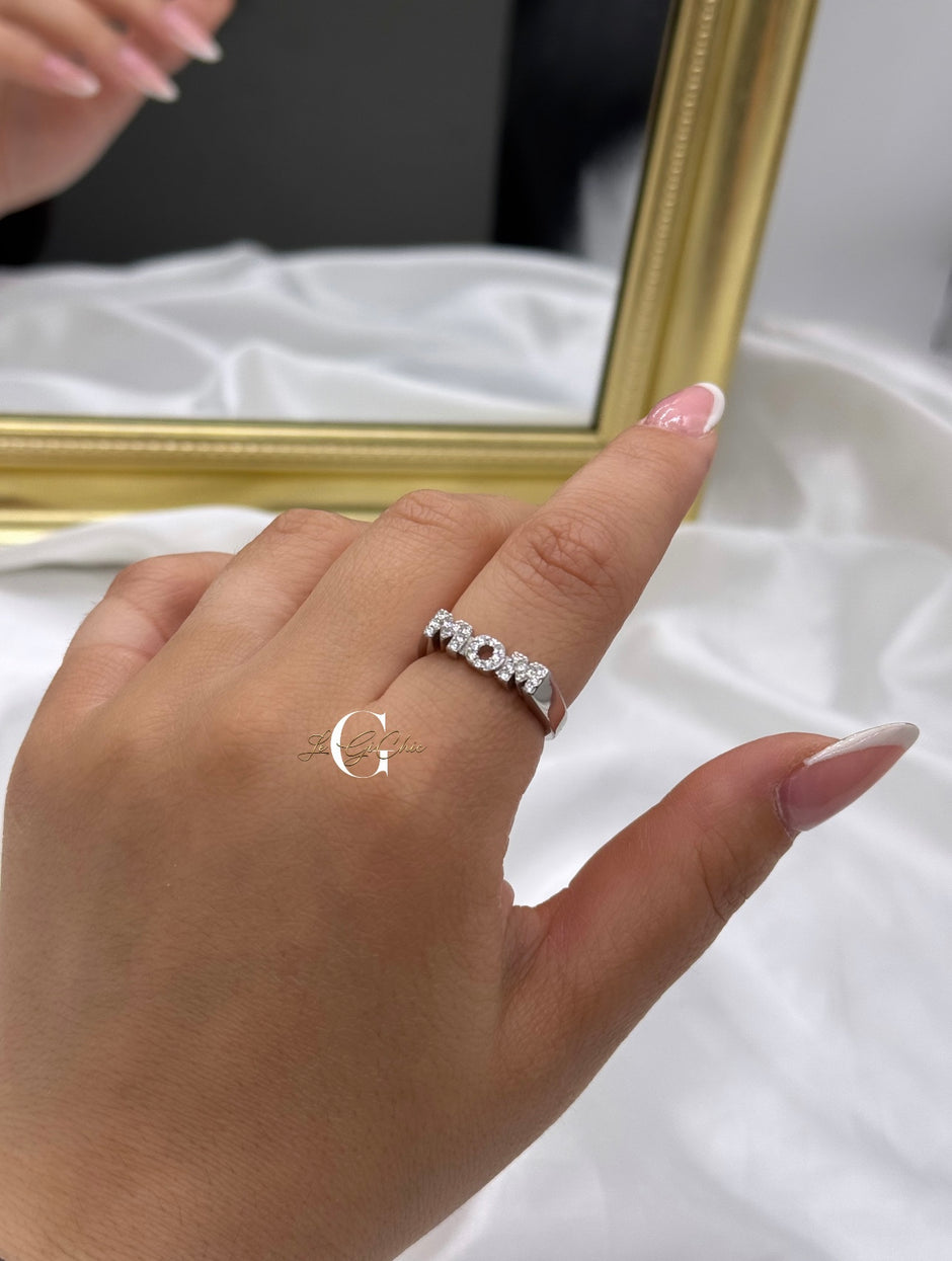 Anello “MOM” in argento 925