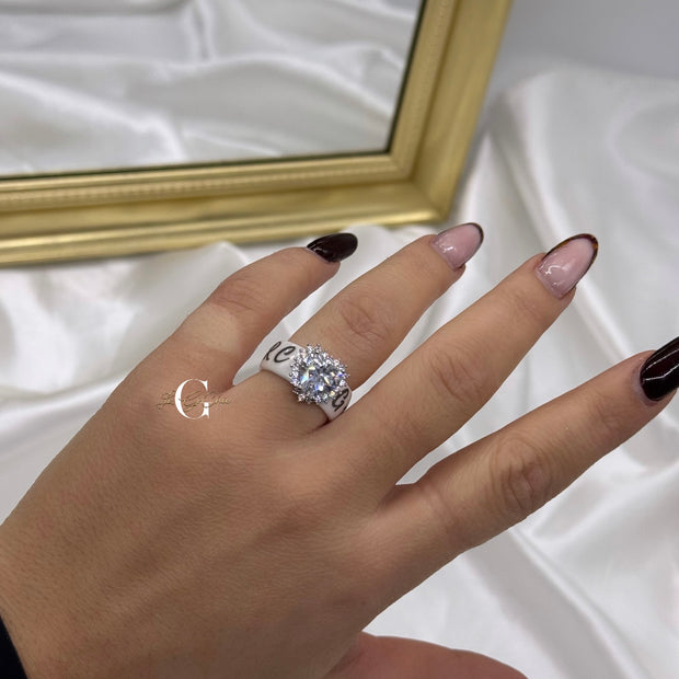 Anello in “Ceramica con cuore”