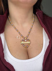 Collana “Mille luci con cuore personalizzato”