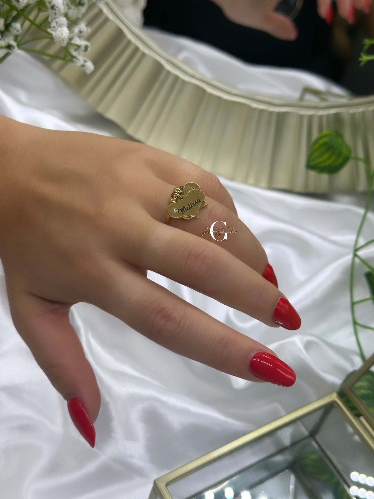 Anello “cuore pendente”