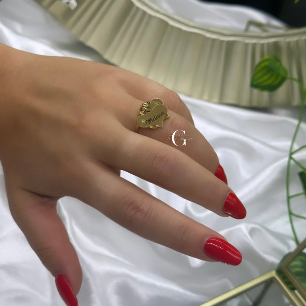 Anello “cuore pendente”