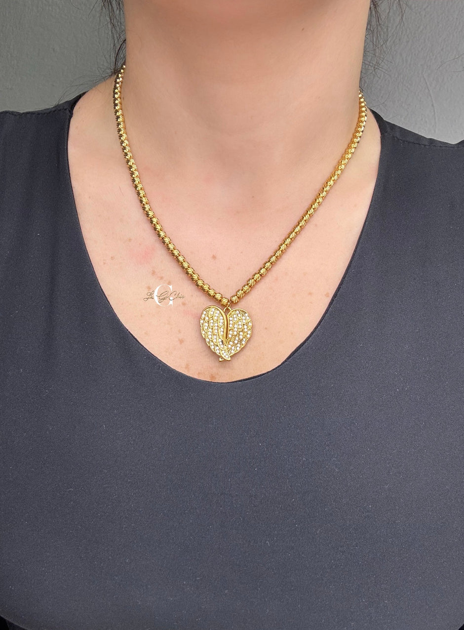 Collana “Cuore con ali d’angelo” FOTO