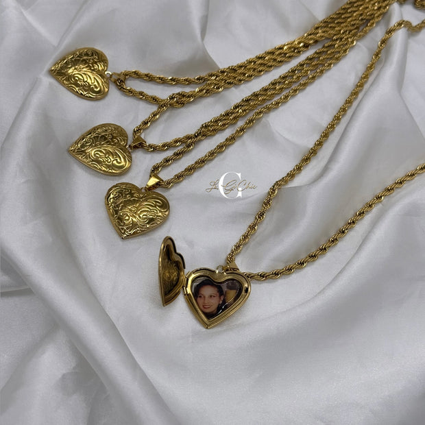 Collana “cuore” apribile con FOTO