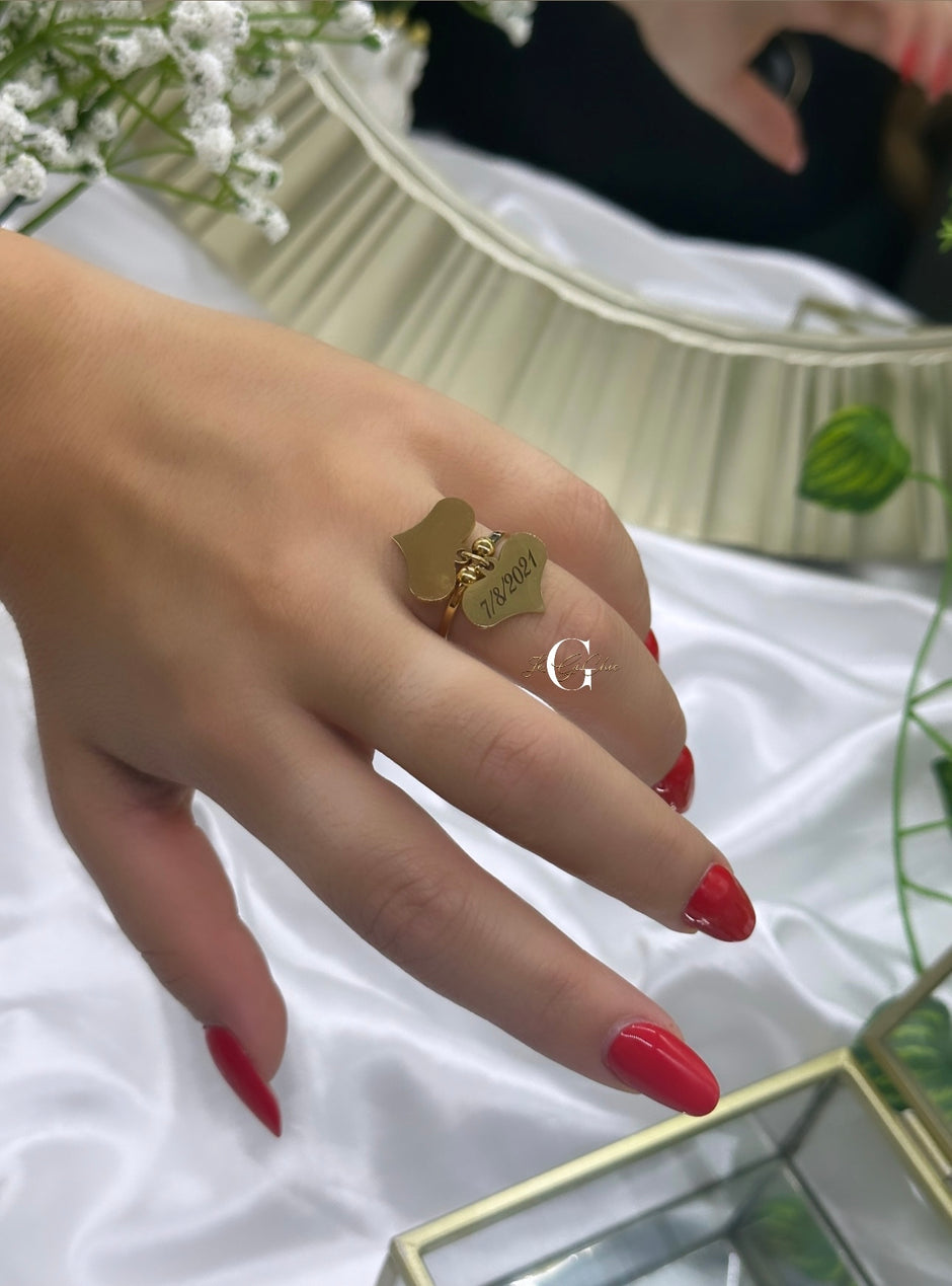 Anello “cuore pendente”