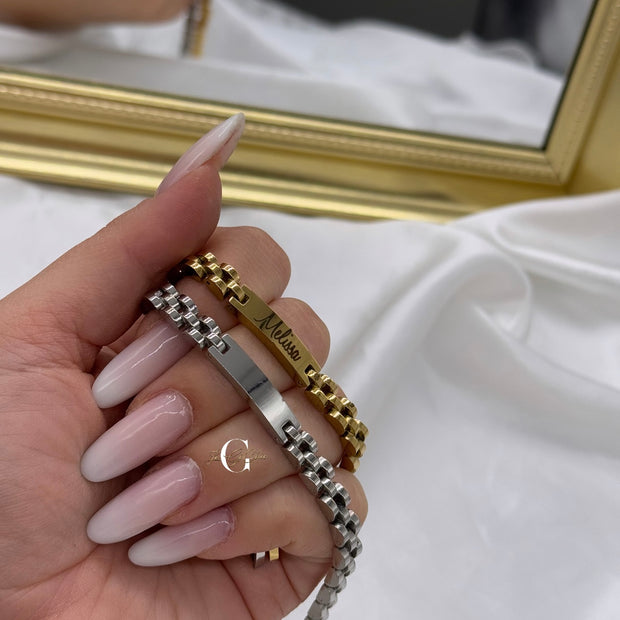 Bracciale “Jubilee con targhetta”