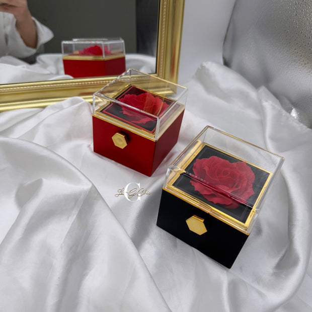 Box rotante con “Rosa eterna”