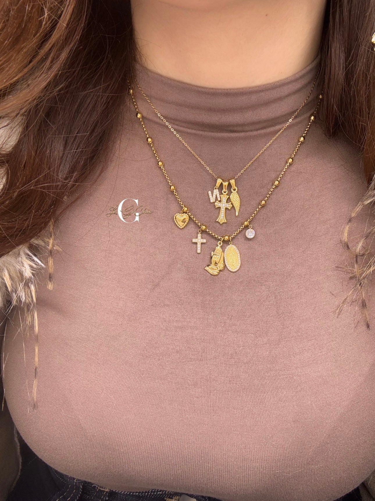 Collana “Ali, croce e iniziale”