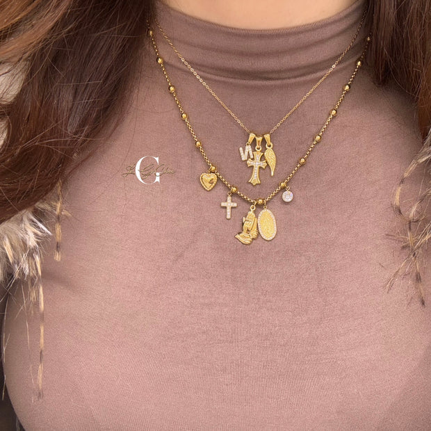 Collana “Ali, croce e iniziale”