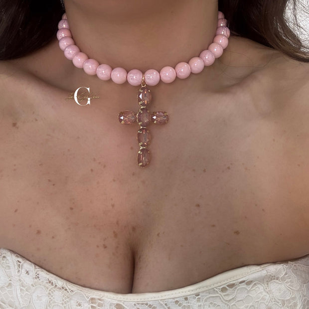 Girocollo “Ball colorato con croce”