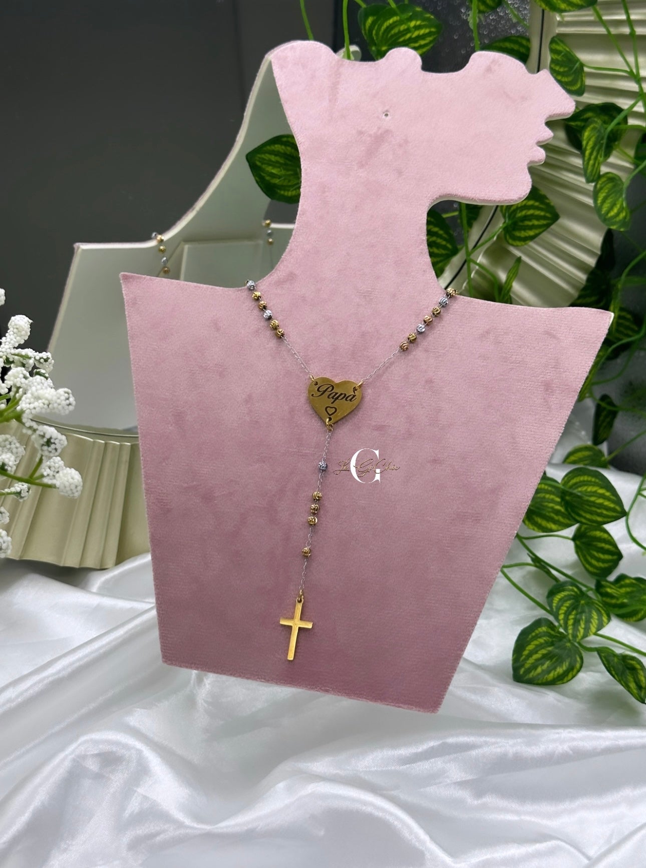 Rosario “MILLE LUCI” con FOTO incisa